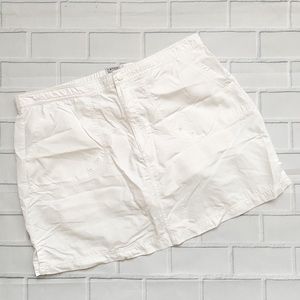 Lands’ End White Utility Skort